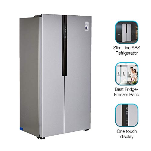 Haier 565 L Inverter SidebySide Door Refrigerator (HRF619SS, Silver)