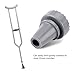 Crutch Tips Anti-Skid and Wear-Resisting Crutch Tips, High Performance Rubber 360 Degree Swing Tips, Large,7/8 inch (22 mm),Gray