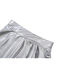 Mini falda plisada brillante para dama