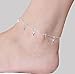 Anklet- 6PCS Anklets Ankle chains No fading foot chains for Female fashion jewelry Each Size 10.04