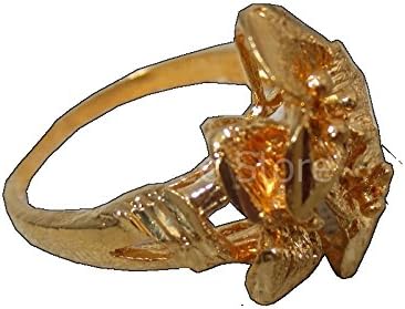 Magic Blessed Gold Flower Ring Unique Style Bring Luck Rich Life Amulets Size 10