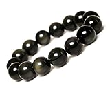 Black Tiger eye 10mm Prayer Beads Bracelet, Buddhist Wrist Mala Prayer Fshion Jewelry By Antiquity Sian Art