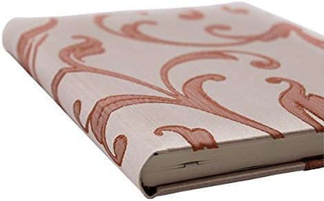 'BOGOTA, Cream/Salmon Guest Book Wedding Guest Book With Lachsfarbenen Decorations, Handmade in germany