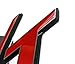 Partsto R/T RT Metal Hood Grill Emblem Badge w/Mount for Dodge Challenger Charger