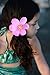 Butterfly Craze Hawaiian Hibiscus Flower Hair Clips for Luau Party Favor Hawaiian Party Decoration - 12 pcs