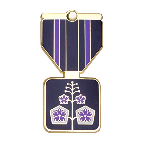 DELPHINIUM Greeting Card & Gift (Lapel Pin / Necklace Charm) for Laughter by Merit Medals