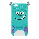 iPhone 6 Case, Palettes Maxx - 3D Cute Cartoon Monster Blue Giant Horn University Style Silicone Rubber Case for iPhone 6 4.7 inch
