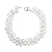 Honora 5 mm Oval Freshwater Cultured Pearl Herringbone Bead Bracelet with Sterling Silver Clasp