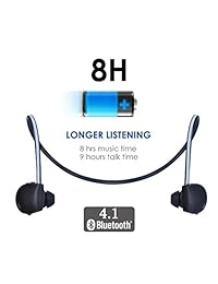 Avantree Bluetooth a prueba de sudor Deportes Auriculares con micrófono, auriculares inalámbricos para correr, sin alambre para colgar, IPX5 exterior de la oreja Auricular para ciclismo Entrenamiento de Gimnasio, AS30
