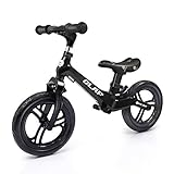 12 inches Kids Balance Bike No Pedal Bicycle Walking Bicycle Toddler Balance Bike for Kids Adjustable Handlebar and Seat Children Balance Bike Training Running Bicycle for Ages 17 Month-5 Years Old