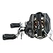 Docooler 10BB 6.3:1 Left/Right Hand Bait Casting Fishing Reel 9Ball Bearings + One-way Clutch High Speed (Black-Left)