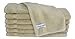 SALBAKOS 100% Turkish Cotton Washcloth Set of 12 13x13 inch | Heirloom Quality | Hotel & Spa Collection | Ultra Soft, Super Absorbent, Washcloth Towels | Made in Turkey (Taupe, 12 Washcloths)