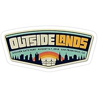 Vijk kor Outside Lands Festival 2016 san Francisco Stickers (3 Pcs/Pack)