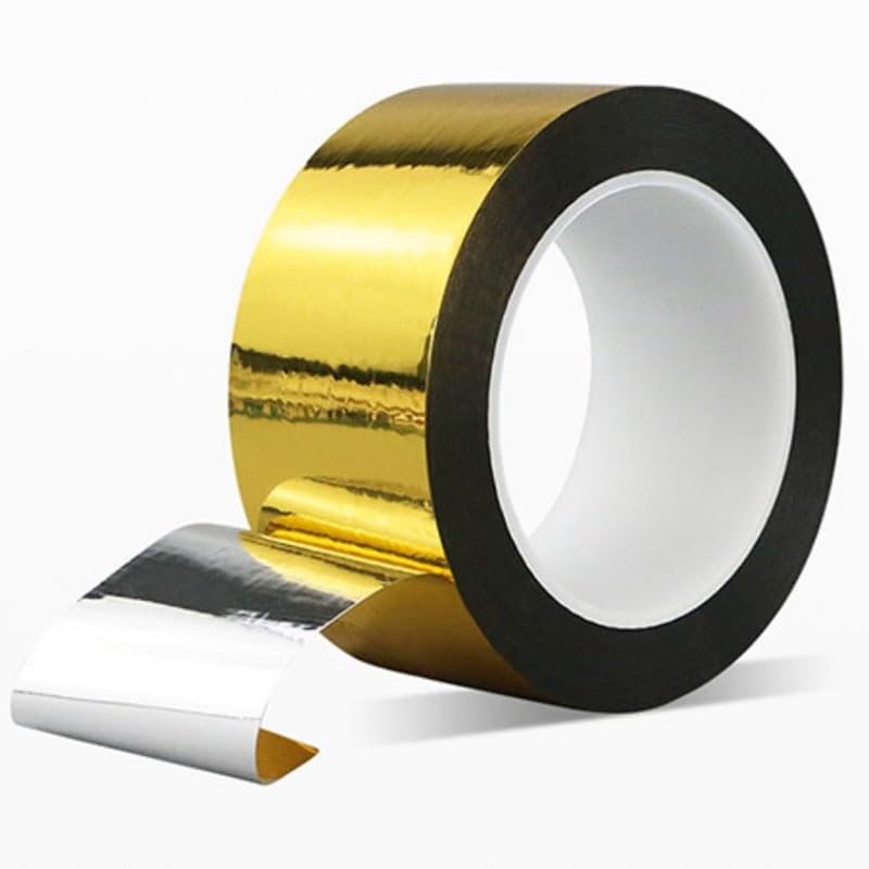 Metallic Tape Mirror Tape Duct Tape DIY Decorative Tapes, 2.4 Inches x 55 Yards (Gold) Pricepulse