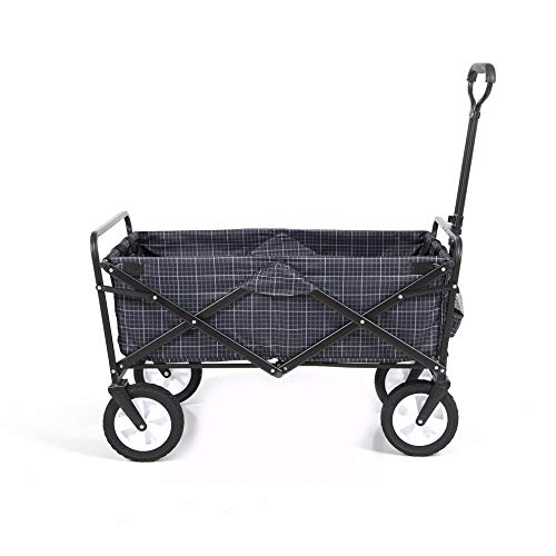 Mac Sports Collapsible Folding Outdoor Utility Wagon, Gingham Pricepulse