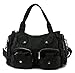 Scarleton Multi Zipper Washed Satchel H1344