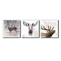 signwin-3 Piece Canvas Wall Art-Colored Animals-Canvas Prints Home Artwork Decoration for Living Room,Bedroom - 12