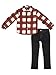 Nautica Baby Boys' Long Sleeve Shirt Jacket and Denim Pants Two Piece Set