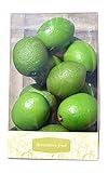 Florabunda 12-Piece Mini Decorative Fruit, Green Lime