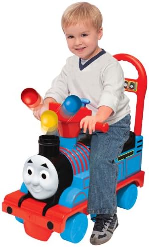 thomas riding train
