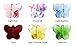 Mandala Crafts Faceted Butterfly Crystal Beads Lot of 30 Pcs, 10mm, 6 Colors