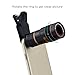 Telephoto Phone Lens, GerTong 8x Optical Telescope Lens with Ultra Strong Clip for iPhone 6 6s Plus iPhone 7 Samsung Galaxy S7 S6 and other Smartphone, Tablet
