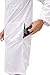 CollegeWear, Inc. Unisex Long White Lab Coat - Chemistry, Biology, Organic Chem, Science Student Lab (S)