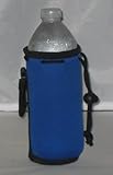 Water Bottle Cooler Insulator Neoprene with Snap, Royal