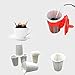 niceEshop(TM) Disposable Paper Filters Cups Replacement K Carafe Filter Cups Compatible with Keurig K-Cup Coffee Machines, 100pcs K-Cup Filters