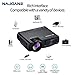 Najoane Mini Projector, Full HD LED Projector The Biggest is 1080P Supported Movie Projector, Portable Movie Projector with 55,000 Hrs LED Lamp Life, 2019 Upgrade for Home Theater Entertainment,Video