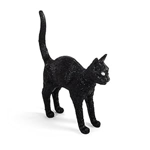 Lampada In Resina”Jobby De Kat” Cm.46X12,5 H.52 – Black