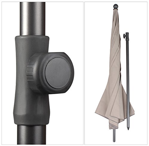 Sekey Sonnenschirm| Strandschirm für Balkon Garten & Terrasse | Neigungswinkel und Höhe verstellbar,UV-Schutz bis UPF 50… – Bild 6