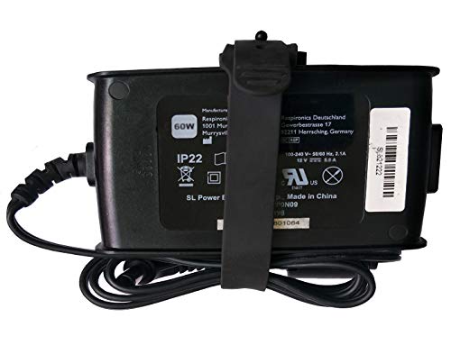 UpBright OEM 60W AC/DC Adapter for Philips Respironics PR REMstar C-Flex AA24750L-003 MW115RA1200N09 REF 1091398 System One 60 Series CPAP APAP BIPAP Pro DOM 460P humidifier IP22 ASTEC 12V 5.0A PSU