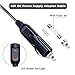 DC 5.5 x 2.1mm/4.0mm x1.7mm Car Charger Connector Cord 12V- 24V Cigarette Lighter Power Supply Adapter Charger Cable for Car Truck Bus Van Boat - Black …