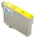Skia Ink Cartridges ¨ Yellow Single Pack Compatible with Epson 127(T127120 T127220 T127320 T127420) for WorkForce 545, WorkForce 630, WorkForce 645, WorkForce 845, WorkForce WF-3520, WorkForce WF-3540, WorkForce WF-7520