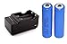 2Pcs 14500 AA Rechargable Battery, TFSeven 2000mAh 3.7V Li-ion Lithium AA Battery For Cree Led Flashlight Laser Pointer Presenter Digital Camera Electronic Cigarette Remote Control + AA Dual Charger
