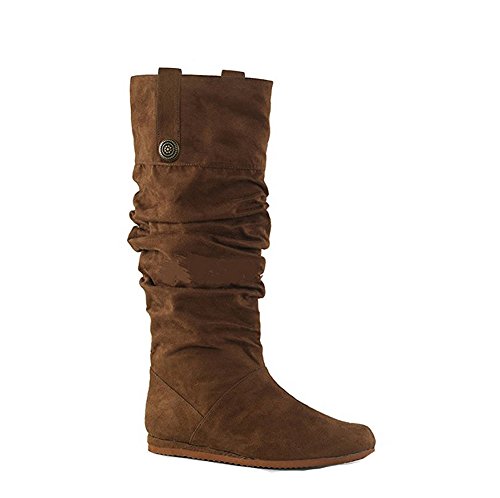 Renaissance Pull On Mid Calf Boots Brown Mountain Man Boots Indian Boots 104