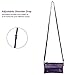 Befen Women’s Leather RFID Zip Around Large Smartphone Crossbody Wallet (Purple)
