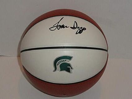 tom izzo signed basketball