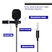UMITOM Lavalier Lapel Microphone Wireless Lavalier Microphone 3.5 mm Omnidirectional Condenser Mic Professional Clip-on System Lapel Microphone for Recording (mic02)