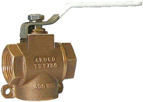 Groco Full-Flow 3-Way Valve Bronze