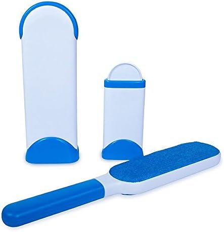 Fur Remover with Self-Cleaning Base,Winnas Fur Wizzard Lint Remover,Double-Sided Brush Removes Hair from Clothes &amp; Furniture