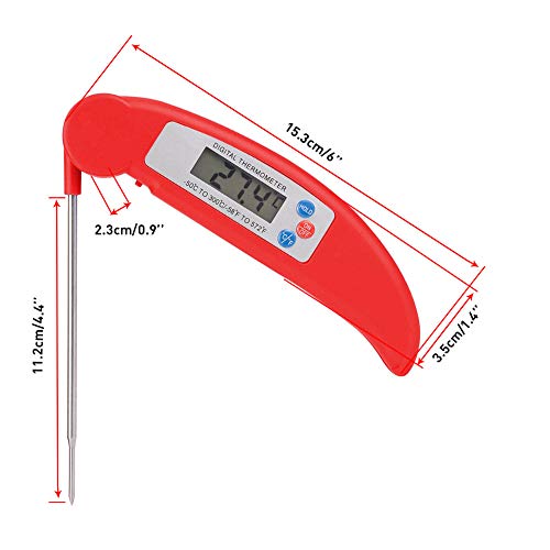 Toxz Food and Meat Digital Thermometer Javelin Thermometer,Instant Read,Stainless Steel Probe for Grill Cooking BBQ,Auto Shut-Off,ºF/ºC Switchable,Accurate to ±1ºF - Thumbnail 6
