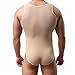 YiZYiF Men's Sheer Soft Jockstrap Leotard Freestyle Wrestling Singlet Bodysuit Nude Medium