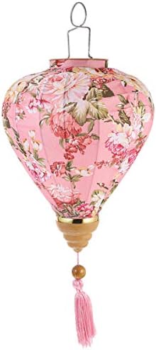 Ounona 提灯 新盆 ちょうちん 提灯 お盆 花模様 七夕 夏祭り お祭り 飾り用 10インチ