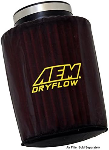 AEM Induction 1-4007 Dryflow Pre-Filter; 6 in. Base; 5 1/8 in. Top; 7 1/8 in. Tall; Silicone Treated Polyester;