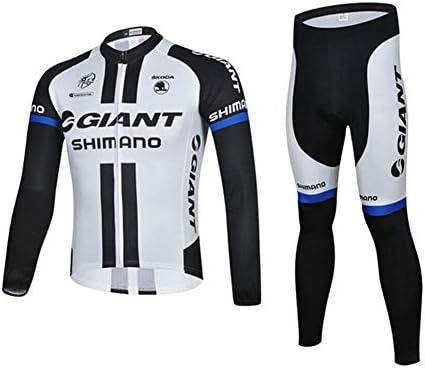 UONO Mens Long Sleeves Cycling Jersey Jacket Pants Padded Suit