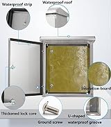 AXOTEN 304 Stainless Steel Electrical Box 60x50x18CM Weatherproof NEMA Project view 5