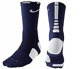 Nike Elite Basketball Crew Socks (Navy, XLarge)