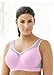 Glamorise Women's Plus Size Full Figure High Impact Wonderwire Sports Bra #9066, Pink/Grey